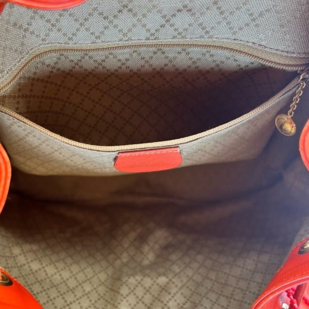 GUCCI Bamboo Backpack - Orange Leather Drawstring - Picture 11 of 15